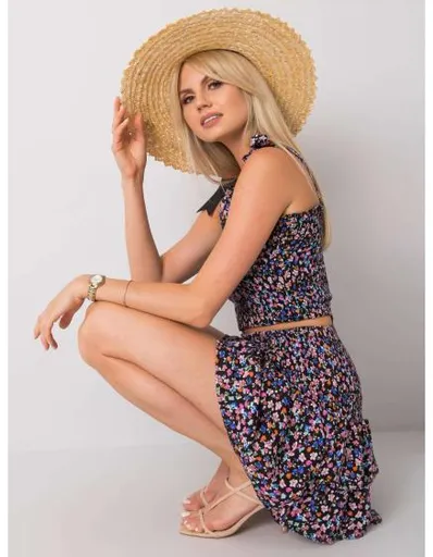 Dámská sukně s volánem Artemi RUE PARIS černá