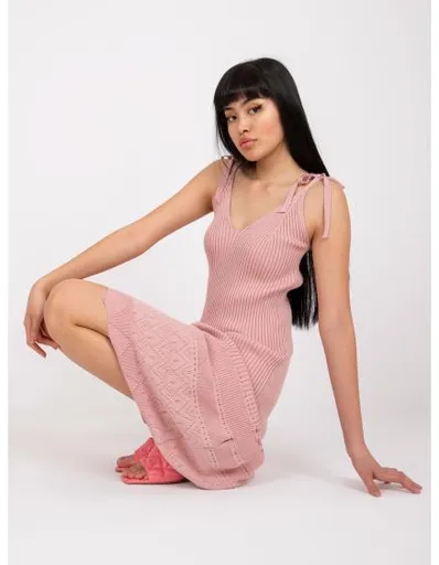 Dámské šaty pruhované LEXI růžové