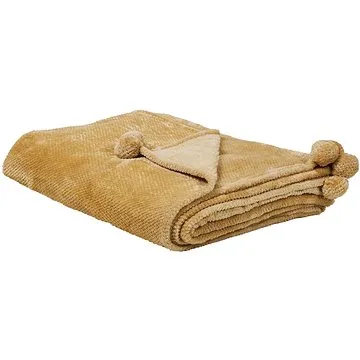 Deka SAITLER , žlutá, 150×200 cm, 198107 (beliani_198107)