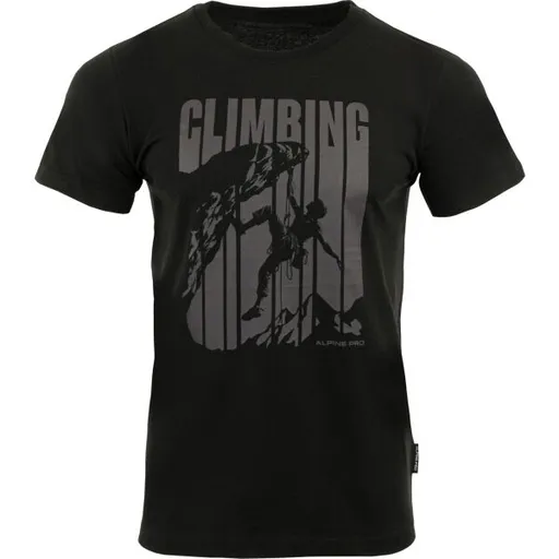 ALPINE PRO BREJ Pánské triko, černá, velikost