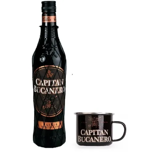 Capitan Bucanero s plecháčkem 7y 34% 0,7l