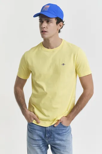 TRIČKO GANT REG SHIELD SS T-SHIRT BANANA YELLOW