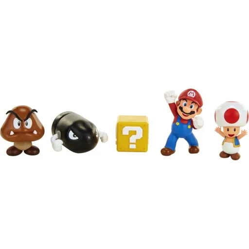 Jakks Sada 5 figurek Super Mario 6 cm