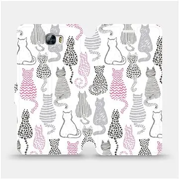 Flipové pouzdro na mobil Huawei Y6 II Compact - MX01S Kočičí zádíčka (5903516001149)