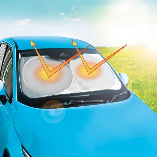 Skládací sluneční clona na čelní sklo