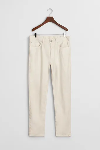 DŽÍNY GANT SLIM COT/LINEN JEANS PUTTY