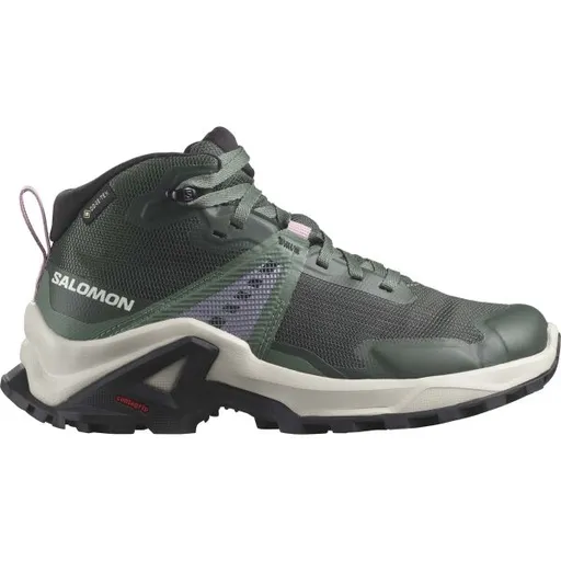 Salomon X RAISE MID GTX J Dětská obuv, tmavě zelená, velikost