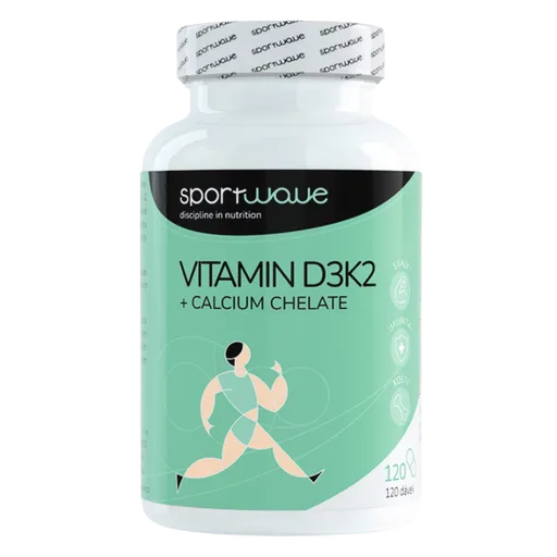 Sport Wave Vitamin D3K2 + Calcium chelate - 120 kapslí