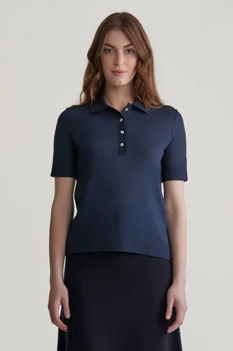 POLOKOŠILE GANT REG SEAMLESS SS POLO EVENING BLUE