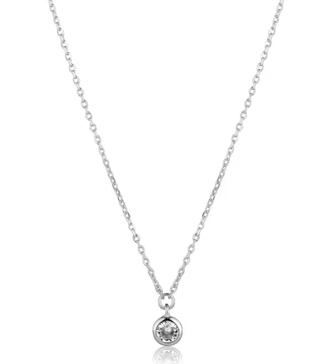 JVD Stříbrný náhrdelník s čirým zirkonem SVLN0588XH2BI05