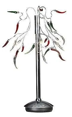 Dekorativní chromová stolní lampa 3 Paprique