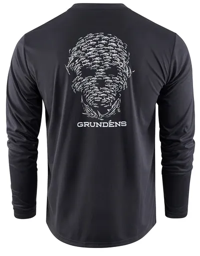 Grundéns funkční uv triko bait ball ls tech tee black - xxl