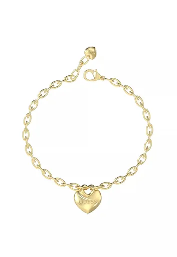 Guess Něžný pozlacený náramek Crazy In Love JUBB05217JWYG 21 cm