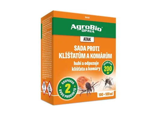 Sada proti klíšťatům a komárům AGROBIO Atak 200ml