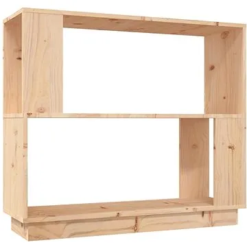 Shumee Knihovna / dělicí stěna 80 × 25 × 70 cm masivní borovice (814049)