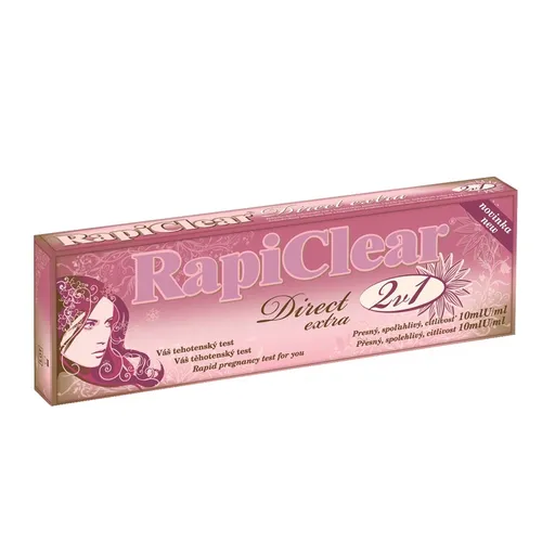 Rapiclear Direct 2v1 těhotenský test 2 ks