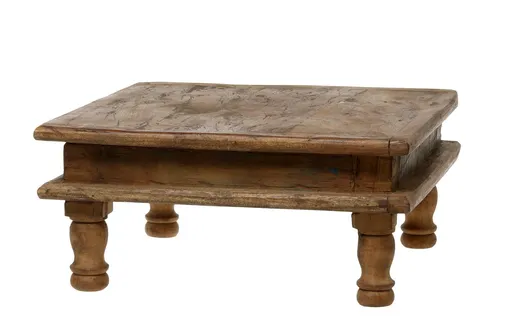 Hnědý dřevěný podstavec / stůl Grimaud Unit - 37*37*17 cm 41074900