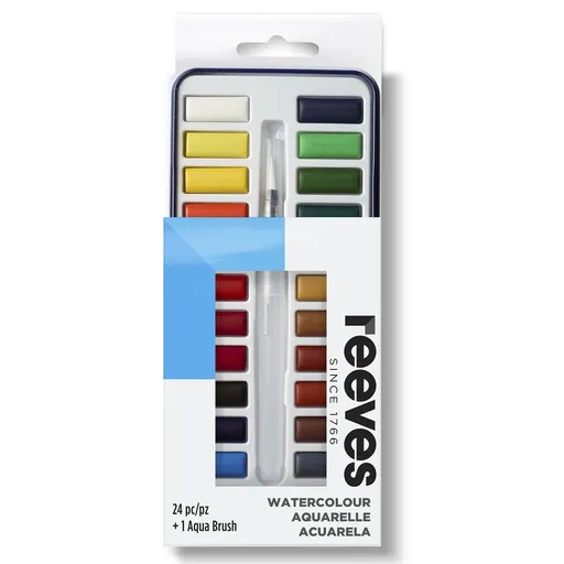 Reeves Sada akvarelových barev 24ks pánviček Reeves