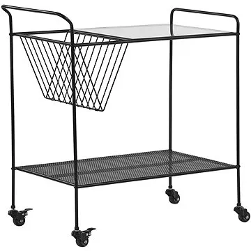 Kuchyňský vozík černý ALAMO, 306075 (beliani_306075)