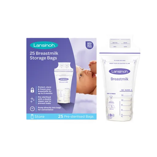 Lansinoh sáčky na skladování mateřského mléka 25ks