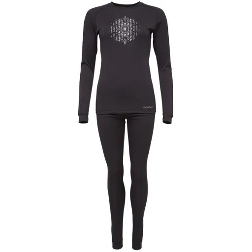 Arcore LAZENA Dámský dvoudílný set, černá, velikost