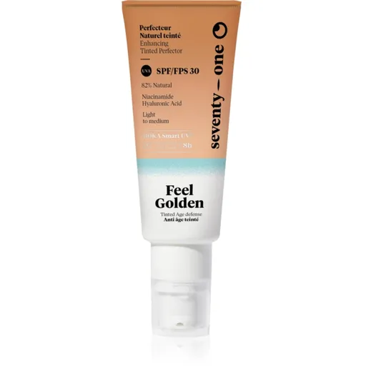 SeventyOne Feel Golden SPF30 tónovací opalovací fluid na obličej SPF 30 40 ml