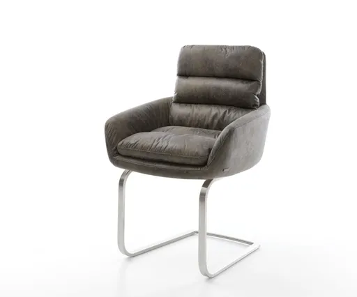 Jídelní židle Abelia-Flex s područkami šedá vintage konzolová