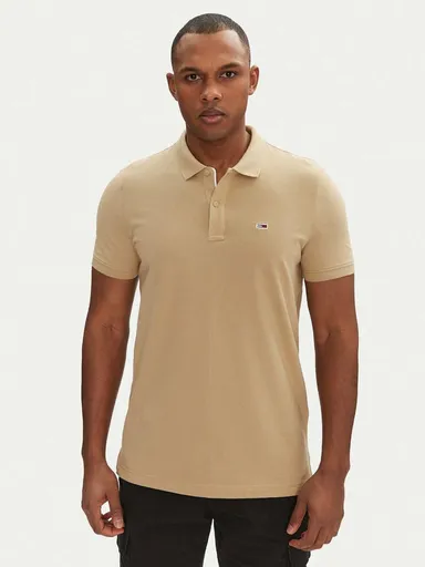 Tommy Jeans pánské béžové polo tričko DM0DM20676 M