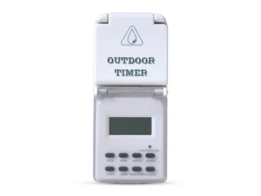 Spínací zásuvka GETI EF4 digitální týdenní  IP44 - rozbaleno - bez originálního štítku výrobce