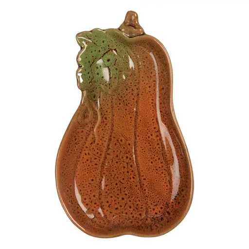 Dekorační keramický talířek ve tvaru dýně Retro Uniq - 17*10*2 cm 6CE2155