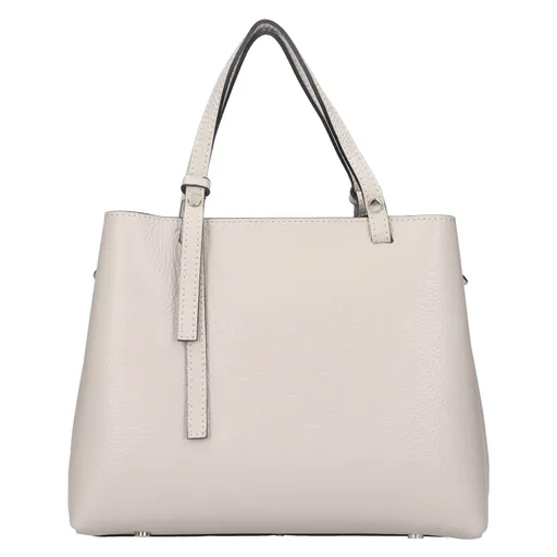 Dámská kožená kabelka Italia Gabby - šedá