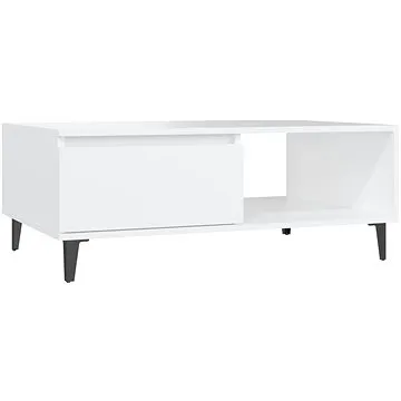 SHUMEE Konferenční stolek bílý 90 × 60 × 35 cm dřevotříska, 806004 (806004)