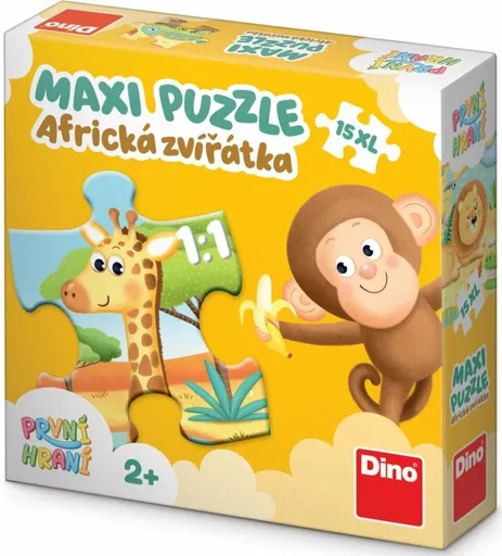 První hraní: Africká zvířátka 15 maxi Puzzle