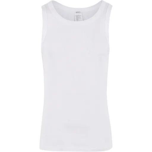 Build Your Brand Pánské bavlněné tílko - Bílá | XL