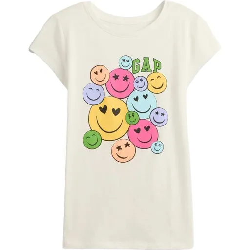 GAP V-FRCH SS LOGO TEE Dětské tričko, bílá, velikost