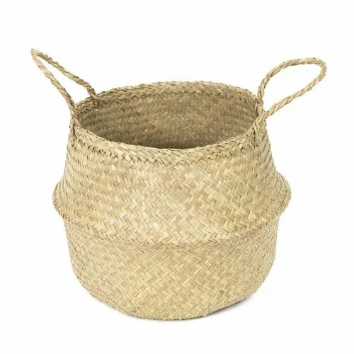 Compactor Pletený úložný košík z mořské trávy Belly, 35 x 32 cm, přírodní, M