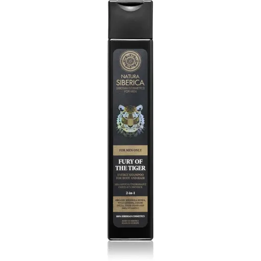 Natura Siberica For Men Only energizující šampon na vlasy a tělo 250 ml