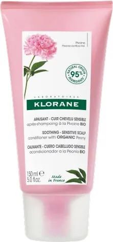 Klorane Zklidňující kondicionér pro citlivou a podrážděnou vlasovou pokožku Bio Pivoňka (Conditioner) 150 ml