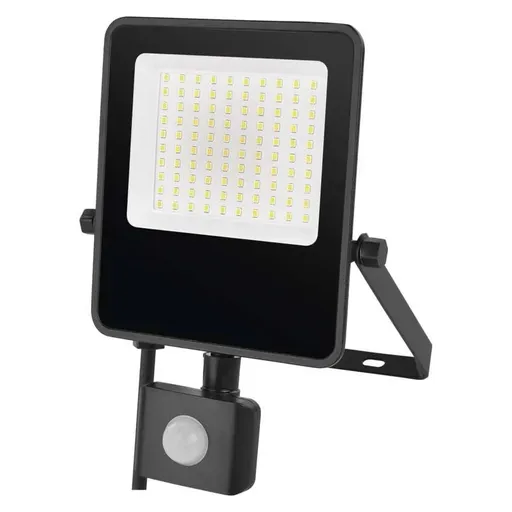 EMOS Černý LED reflektor s pohybovým čidlem 50W 150lm/W ZS2943