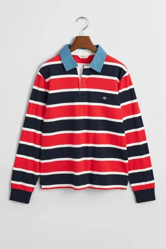 POLOKOŠILE GANT STRIPED SHIELD RUGGER EVENING BLUE