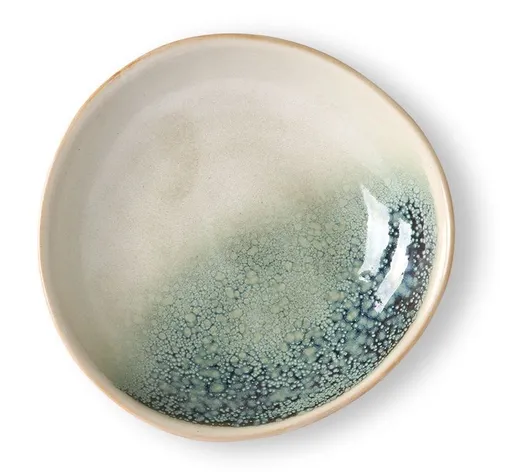 2ks mlhová zelená větší miska /talíř 70s mist - Ø 22*5cm    HKLIVING