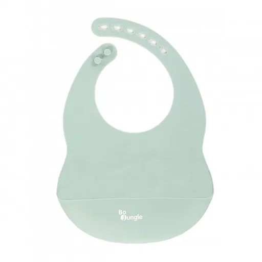 Bo Jungle silikonový bryndák Pastel Blue