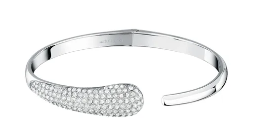 Morellato Pevný ocelový náramek s krystaly Design SAYP18 5,6 cm