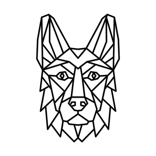 Vsepropejska Německý ovčák dřevěná dekorace na zeď Rozměr (cm): 35 x 22, Typ: Ovčák 1