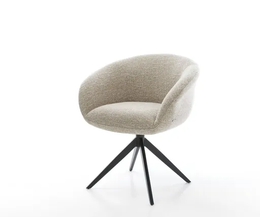 Jídelní židle Vinka-Flex s područkami látka Měkký béžová