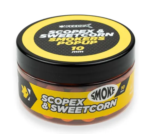 Feeder expert plovoucí boilie smokers pop-up 100 ml 10 mm - scopex kukuřice