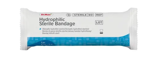 Dr. Max Hydrophilic Sterile Bandage 8 cm x 5 m 1 ks