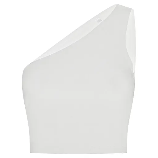 SF (Skinnifit) Dámský crop top na jedno rameno - Bílá | XL