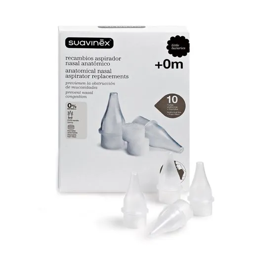 Suavinex Náhradní sosáky do odsávačky hlenů 10 ks