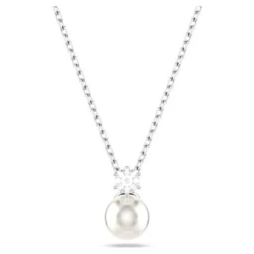 Swarovski Nádherný náhrdelník s kříšťálovou perlou a zirkonem Matrix 5693897